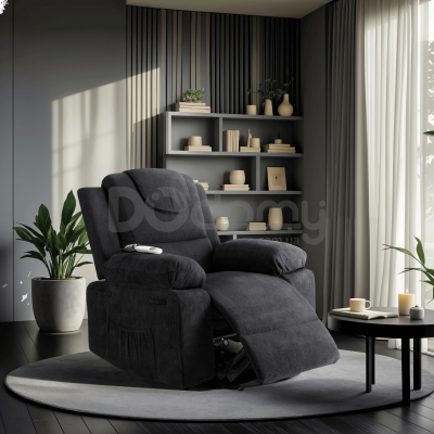 Крісло реклайнер MEBEL ELITE FENIX Чорний, фото 1