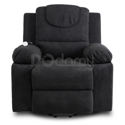 Крісло реклайнер MEBEL ELITE FENIX Чорний, фото 3