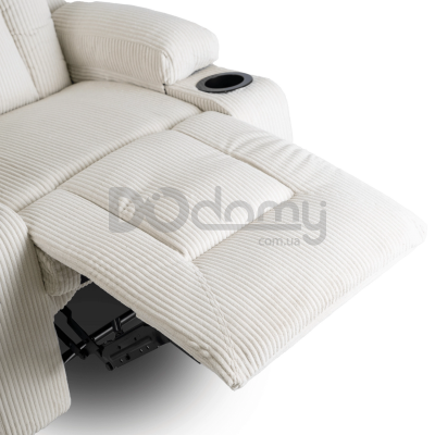 Крісло реклайнер MEBEL ELITE BOX Sztruksowy Бежевий, фото 7