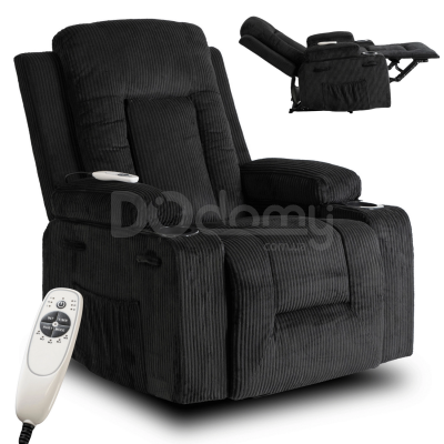 Крісло реклайнер MEBEL ELITE BOX Sztruksowy Чорний, фото 2