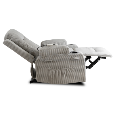 Крісло реклайнер MEBEL ELITE BOX Sztruksowy Сірий, фото 4