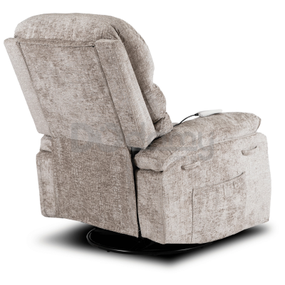 Крісло реклайнер MEBEL ELITE BRUCE Бежевий Тканина, фото 4