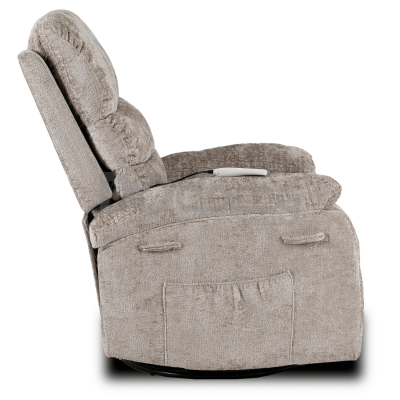 Крісло реклайнер MEBEL ELITE BRUCE Бежевий Тканина, фото 5