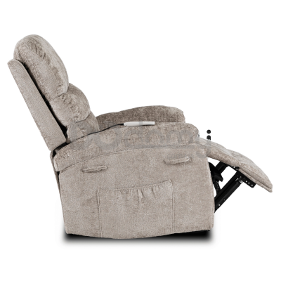 Крісло реклайнер MEBEL ELITE BRUCE Бежевий Тканина, фото 6