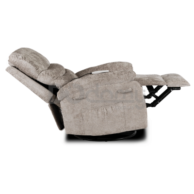 Крісло реклайнер MEBEL ELITE BRUCE Бежевий Тканина, фото 7