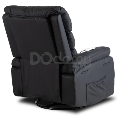 Крісло реклайнер MEBEL ELITE BRUCE Чорний Екошкіра, фото 2