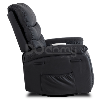 Крісло реклайнер MEBEL ELITE BRUCE Чорний Екошкіра, фото 3