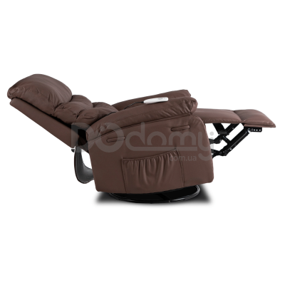 Крісло реклайнер MEBEL ELITE BRUCE Коричневий Екошкіра, фото 3