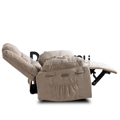 Крісло реклайнер MEBEL ELITE JASPER Бежевий Тканина, фото 3