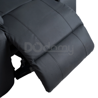 Крісло реклайнер MEBEL ELITE JASPER Чорний Екошкіра, фото 4