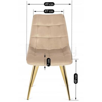 Стілець MEBEL ELITE CARO БЕЖЕВИЙ, фото 5