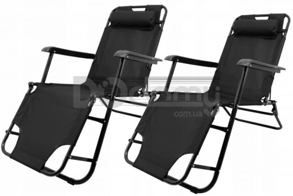 GARDEN LINE Садовий стілець розкладний Чорний *7838, фото 2