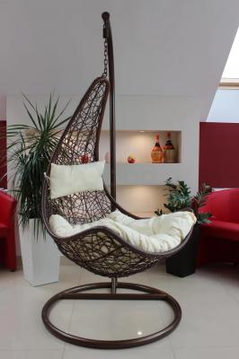 Підвісне крісло GARDEN LINE Темно-коричневий / кремовий *1136, фото 1