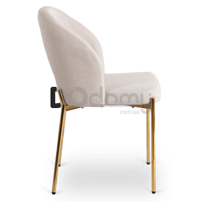 Крісло MEBEL ELITE BROS Крем / Золотий, фото 2