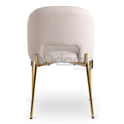 Крісло MEBEL ELITE BROS Крем / Золотий, фото 3