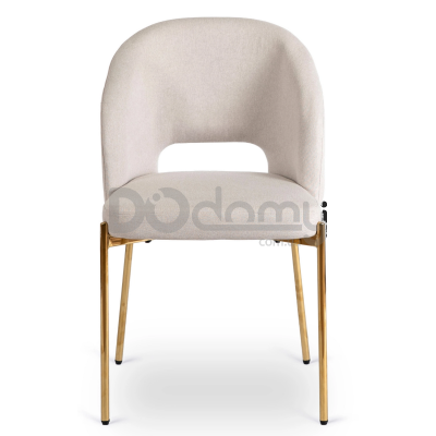 Крісло MEBEL ELITE BROS Крем / Золотий, фото 5