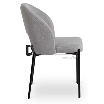 Крісло MEBEL ELITE BROS Сірий / Чорний, фото 2