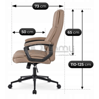 Офісне крісло MEBEL ELITE PHONIX Бежевий, фото 7