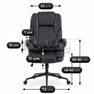 Офісне крісло MEBEL ELITE PHONIX Чорний, фото 5