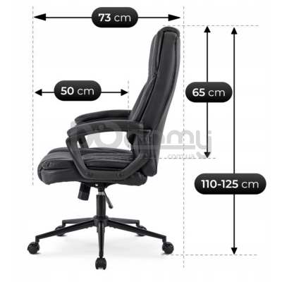 Офісне крісло MEBEL ELITE PHONIX Чорний, фото 6