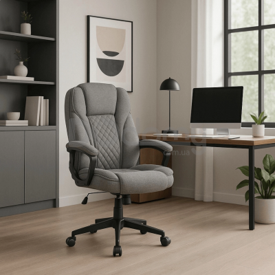 Офісне крісло MEBEL ELITE PHONIX Сірий Тканина, фото 1