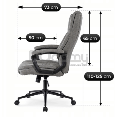 Офісне крісло MEBEL ELITE PHONIX Сірий Тканина, фото 9