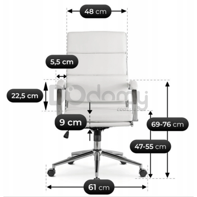 Офісне крісло MEBEL ELITE CAMILO Білий, фото 8