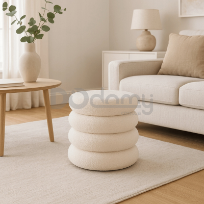 Пуф MEBEL ELITE ROSSA Кремовий, фото 1