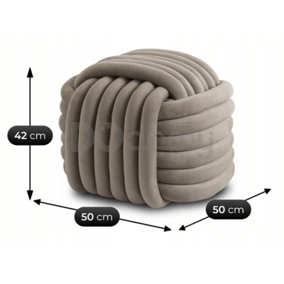 Пуф MEBEL ELITE MAGMA Бежевий, фото 4