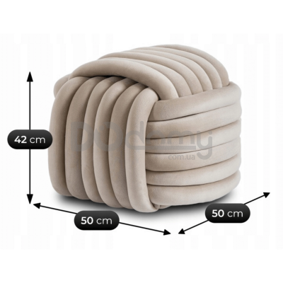 Пуф MEBEL ELITE MAGMA Кремовий, фото 4