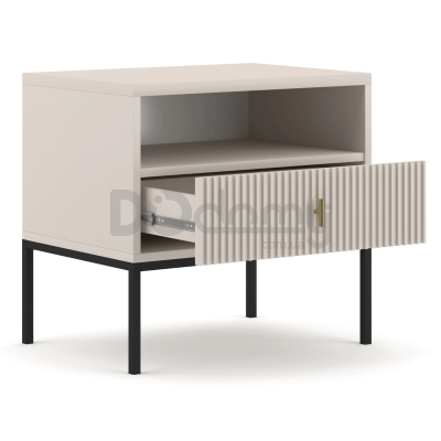 Приліжкова тумба ELITE MARCOS Кашемір / Чорний, фото 2