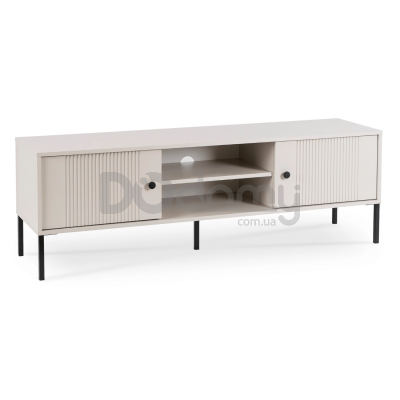 Тумба під телевізор Elite SOFT Кашемір / Чорний (чорні ручки)), фото 2