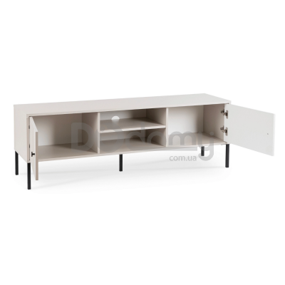 Тумба під телевізор Elite SOFT Кашемір / Чорний (чорні ручки)), фото 3