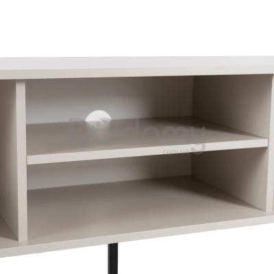 Тумба під телевізор Elite SOFT Кашемір / Чорний (чорні ручки)), фото 4