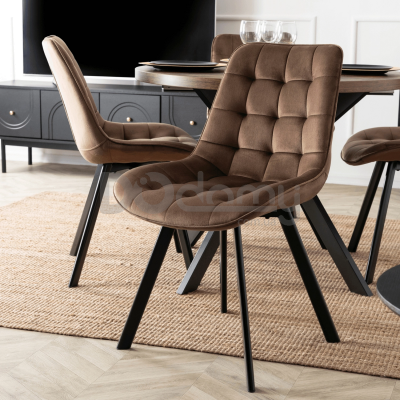 Стілець MEBEL ELITE RICK Коричневий, фото 1