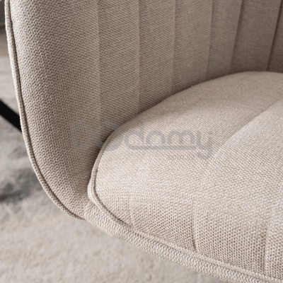 Поворотне крісло MEBEL ELITE MUMBAI Кремовий, фото 3
