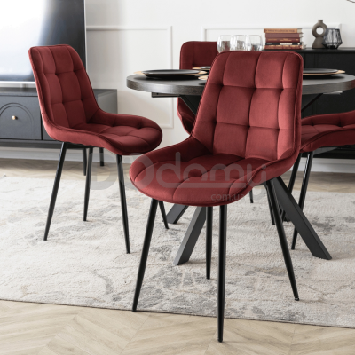 Стілець MEBEL ELITE CHRIS Бордовий, фото 1