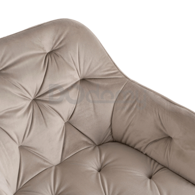 Офісне крісло MEBEL ELITE KONOR Бежевий / Золотий, фото 4