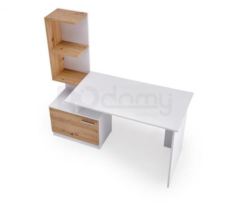 Письмовий стіл Halmar Miso білий / дуб артизан, фото 2