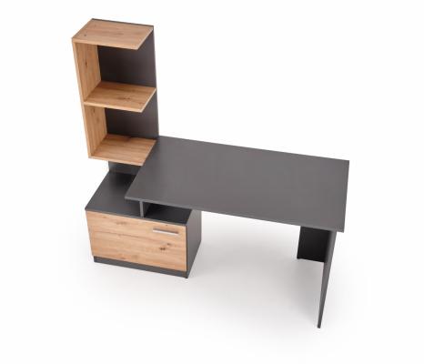 Письмовий стіл Halmar Miso графіт / дуб артизан, фото 2