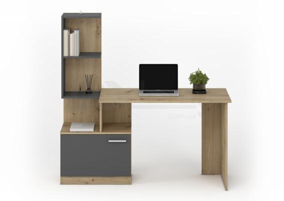 Письмовий стіл Halmar Miso графіт / дуб артизан, фото 4