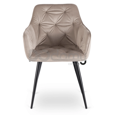 Крісло MEBEL ELITE MODESTO Бежевий велюр, фото 5