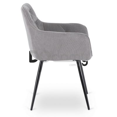 Крісло MEBEL ELITE MODESTO Сірий тканина, фото 3