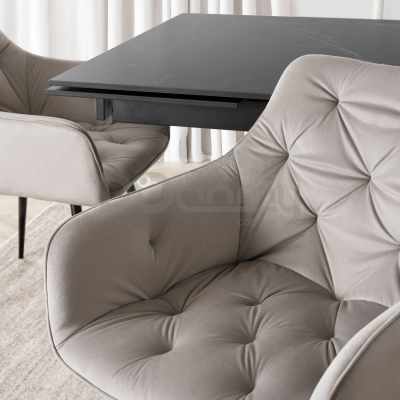 Крісло MEBEL ELITE MODESTO Сірий велюр, фото 2