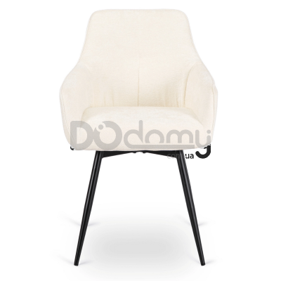 Стілець поворотний MEBEL ELITE LARISA Кремовий, фото 2