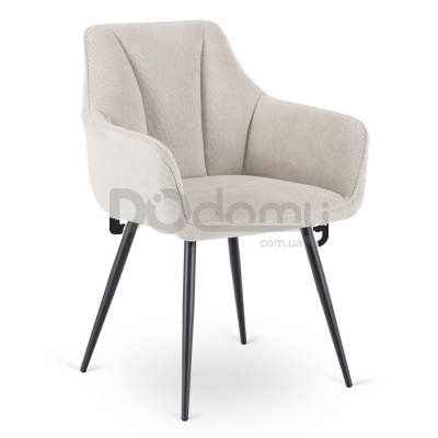 Стілець MEBEL ELITE NAWARA Кремовий Тканина, фото 1