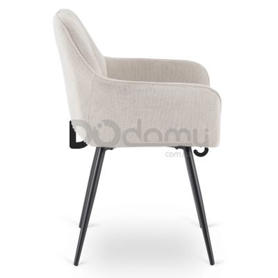 Стілець MEBEL ELITE NAWARA Кремовий Тканина, фото 3