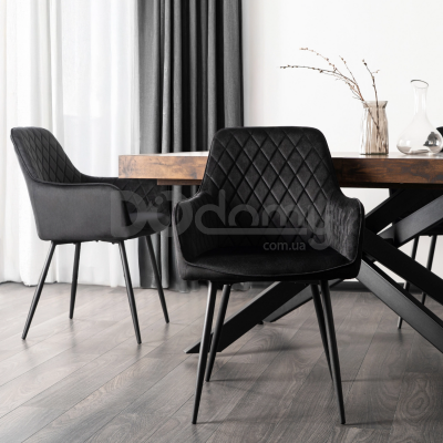 Крісло MEBEL ELITE BRESSO Чорний, фото 2