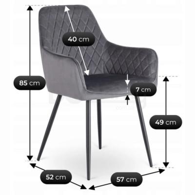 Крісло MEBEL ELITE BRESSO Сірий, фото 4