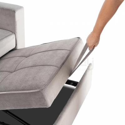 Крісло розкладне ELITE SOLOR велюр сірий, фото 4